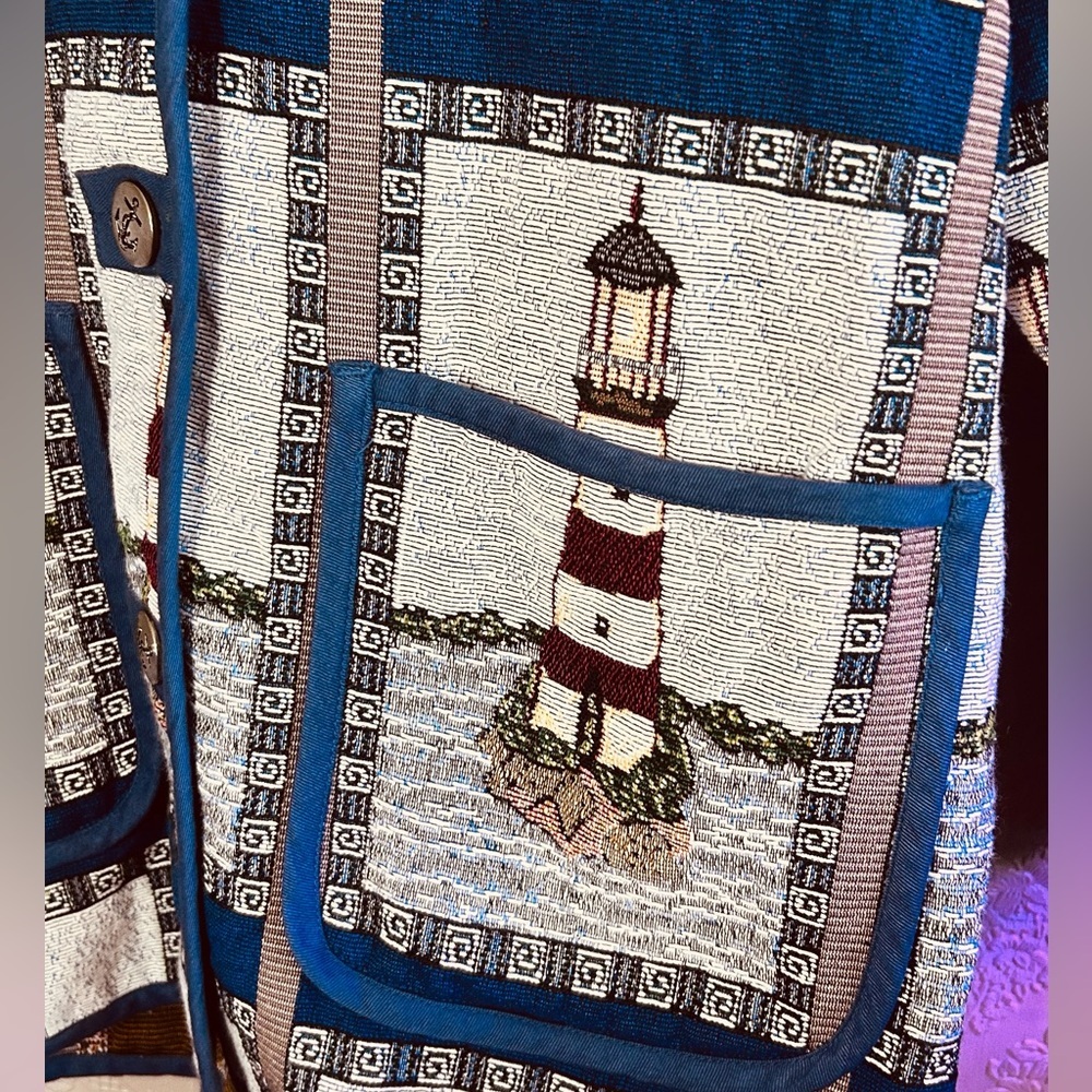 Lighthouse Patterned Jacket Blair XL tapestry - Picture 2 of 5